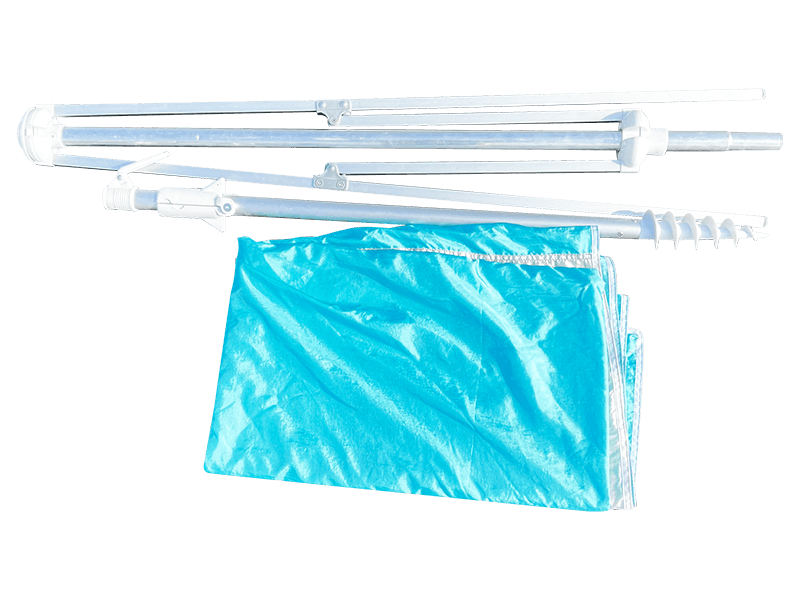 مظلة شاطئ مزخرفة بمقاس 2.8 × 2.4 م