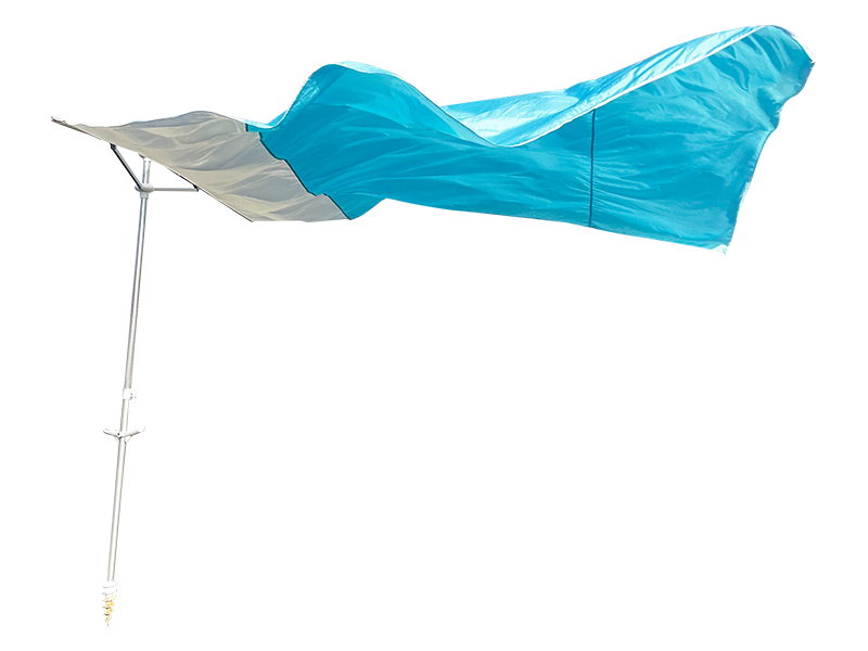 مظلة شاطئ مزخرفة بمقاس 2.8 × 2.4 م