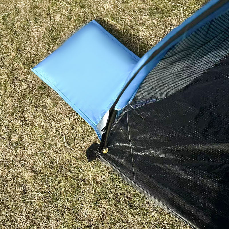 خيمة تخييم على الشاطئ في الهواء الطلق مع حصيرة أرضية متكاملة