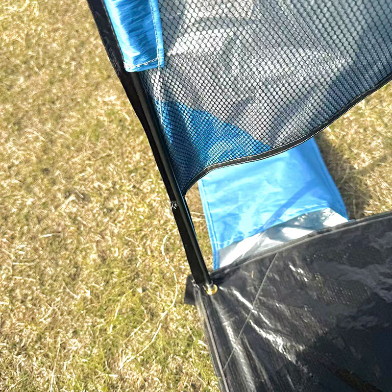 خيمة تخييم على الشاطئ في الهواء الطلق مع حصيرة أرضية متكاملة